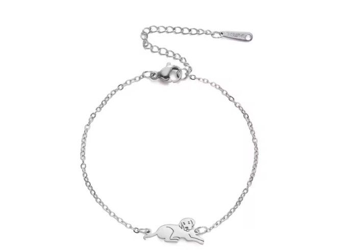 Bracelet argenté labrador 