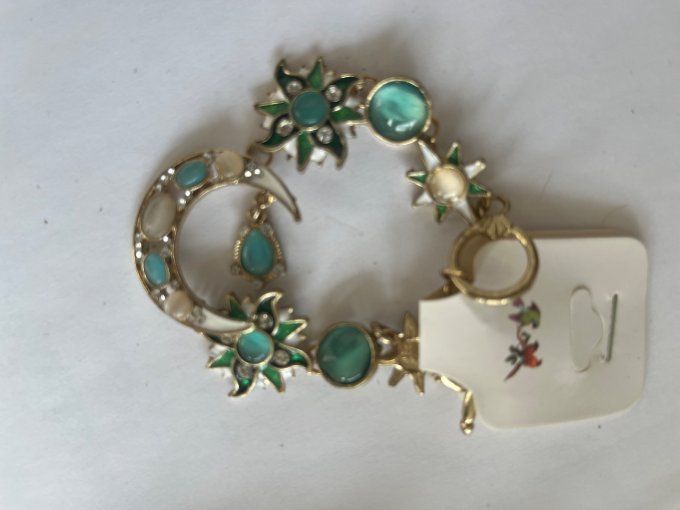 Bracelet lune fantaisie 