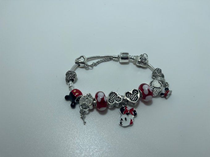Bracelet breloques rouge